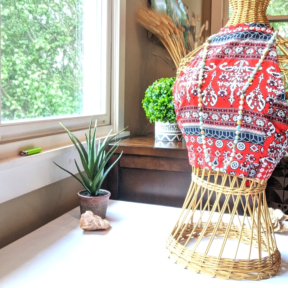 Open- backed hot summer halter